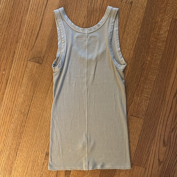 Enza Costa Silk Rib Bold Tank in Tan size small - Picture 5 of 6